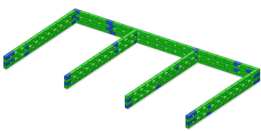 Automatically generated 3D block layout from the Legato configurator